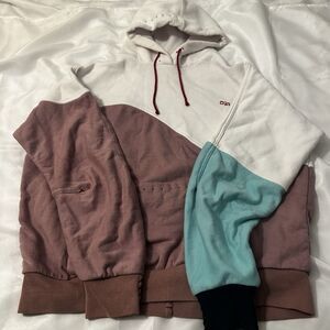 One 432 Delano Hoodie Colorblock Multicolor Sweatshirt Pakistan Size Medium